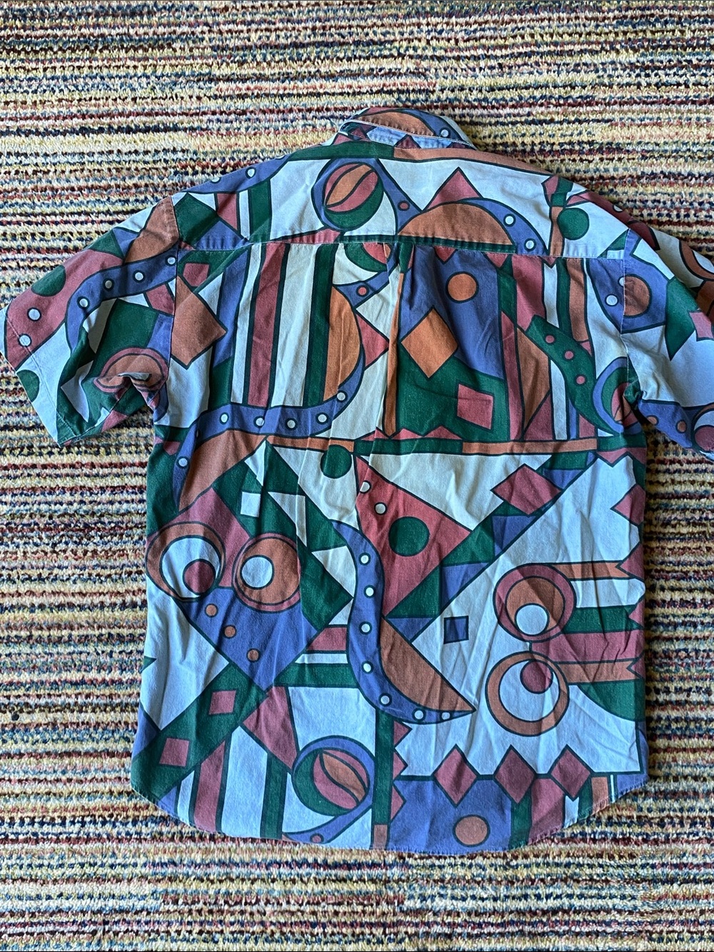 ⚡️Vintage geometric print chambray shirt - Picture 5 of 10